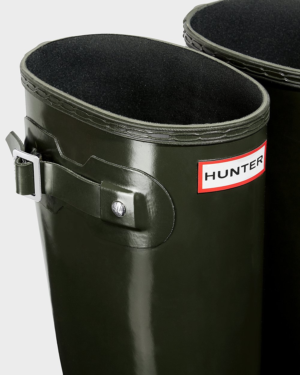 Galochas Altas Hunter Feminina Verde Escuro Oliva - Original Gloss - 96ROTWESI